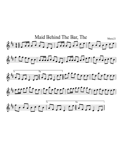 Maid Behind The Bar, The (Version 6)