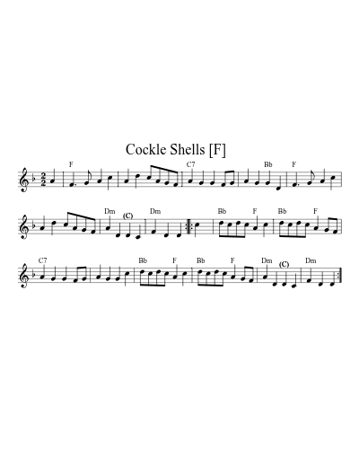 Cockle Shells   [F]
