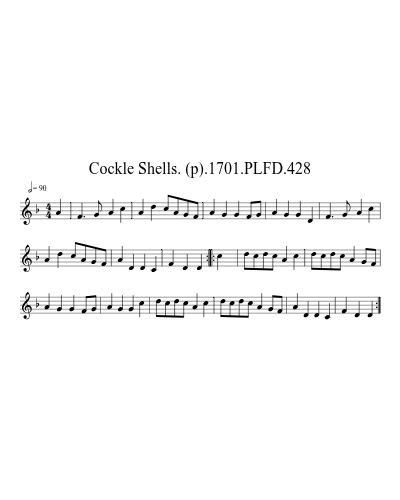 Cockle Shells. (p).1701.PLFD.428