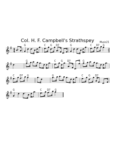 Col. H. F. Campbell's Strathspey