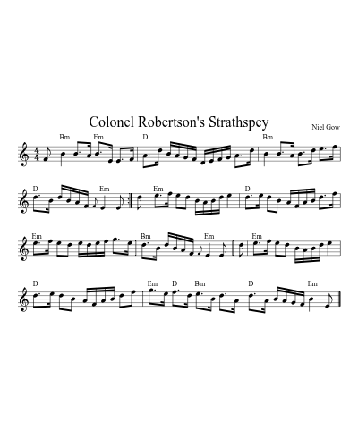 Colonel Robertson's Strathspey (Version 2)