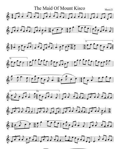 The Maid Of Mount Kisco sheet music preview