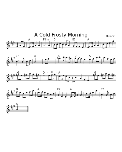 A Cold Frosty Morning