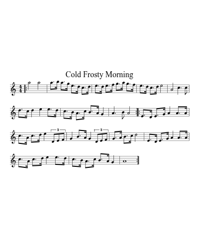Cold Frosty Morning (Version 2)
