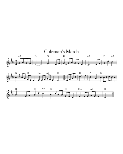 Coleman's March (Version 5)