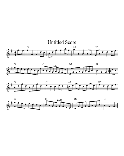 College Hornpipe (Version 2) sheet music preview