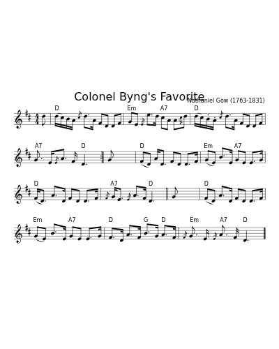 Colonel Byng's Favorite