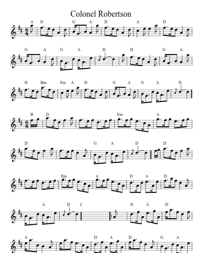 Colonel Robertson (Version 4)
