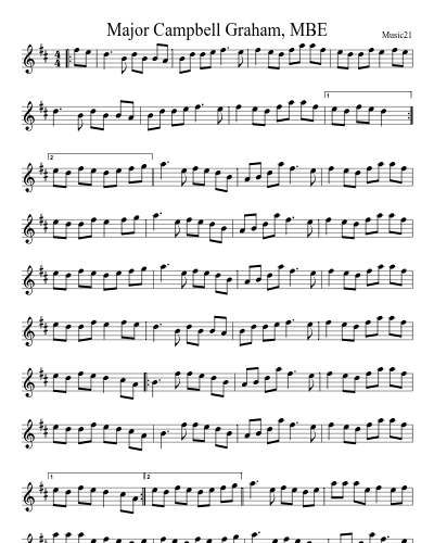 Major Campbell Graham, MBE