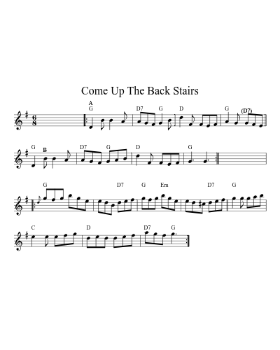 Come Up The Back Stairs (Version 4)