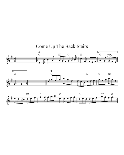 Come Up The Back Stairs (Version 5)