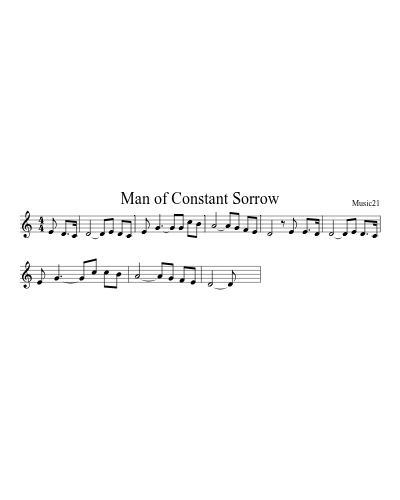 Man of Constant Sorrow preview
