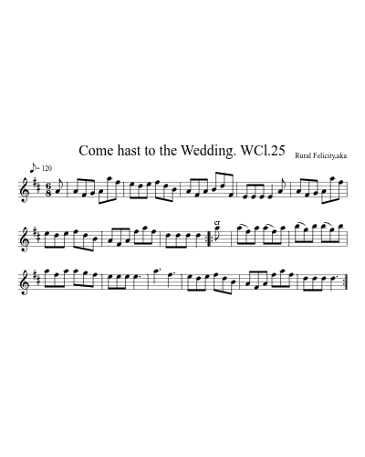 Come hast to the Wedding. WCl.25 preview