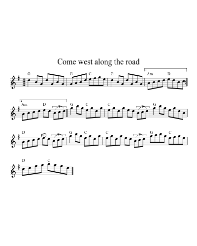 Come West Along The Road (Version 7)