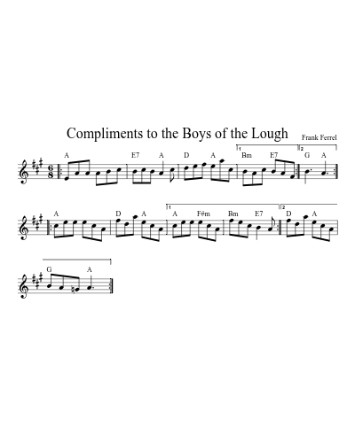 Compliments to the Boys of the Lough