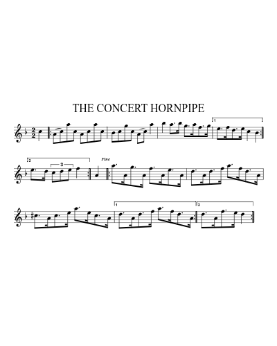 the Concert Hornpipe (Version 5)