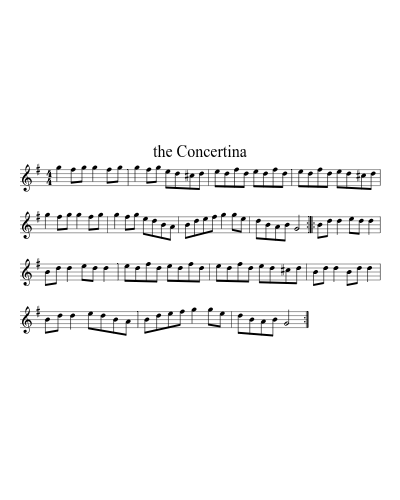 the Concertina sheet music preview