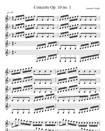 Concerto Op. 10 no. 1 (Version 2)