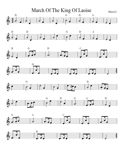 March Of The King Of Laoise