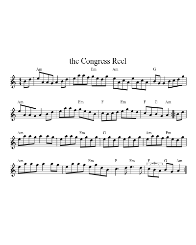 The Congress reel (Version 3)