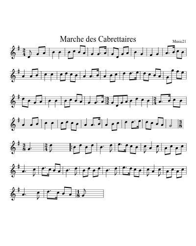 Marche des Cabrettaires