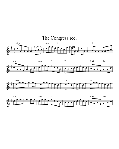 The Congress reel (Version 5)