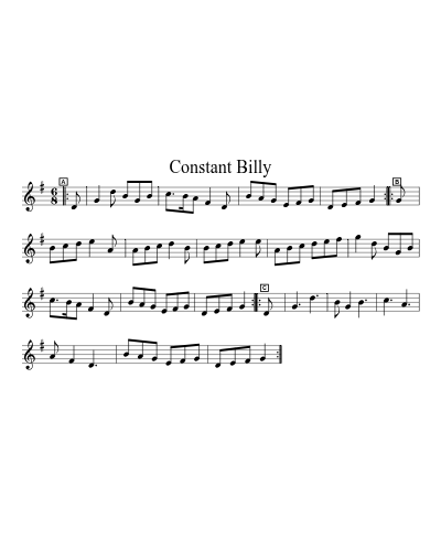 Constant Billy (Version 2) sheet music preview