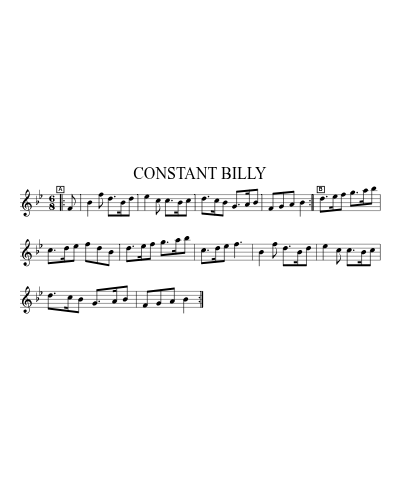 Constant Billy (Version 9) sheet music preview