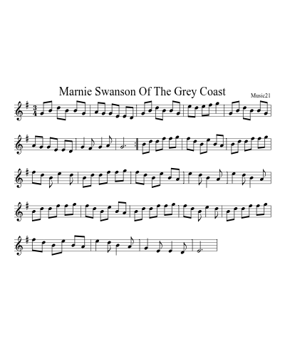 Marnie Swanson Of The Grey Coast