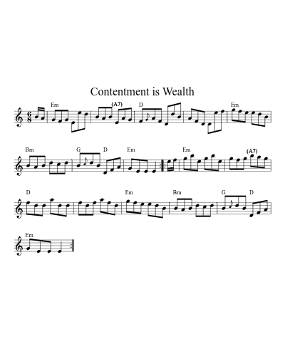 Contentment Is Wealth (Version 5) preview