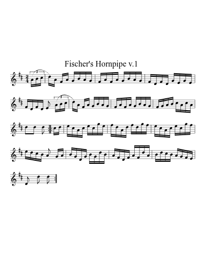 Fischer's Hornpipe  v.1