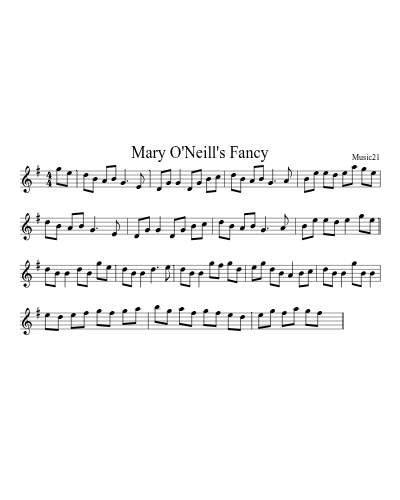 Mary O'Neill's Fancy