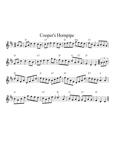 Cooper's Hornpipe (Version 4)