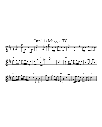 Corelli's Maggot  [D]