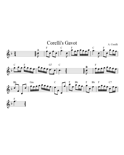 Corelli's Gavot