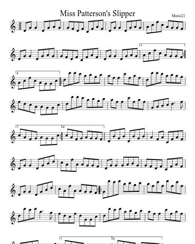 Miss Patterson's Slipper (Version 2)