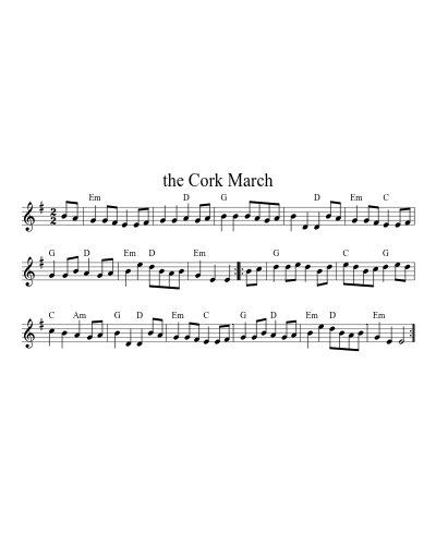the Cork March (Version 3) sheet music preview