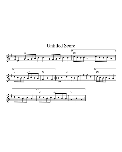 Corn Rigs (Version 10) sheet music preview