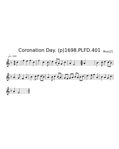 Coronation Day. (p)1698.PLFD.401