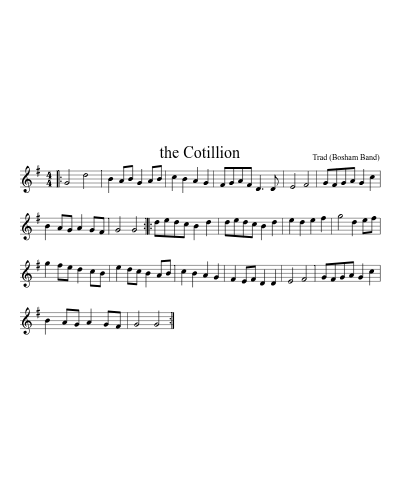 the Cotillion sheet music preview