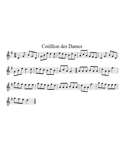 Cotillion des Dames preview