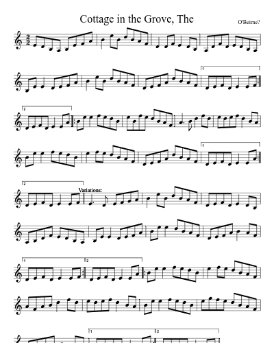 Cottage In the Grove, The (Version 2)