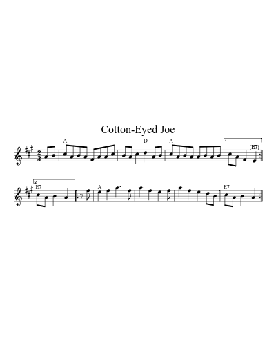 Cotton-Eyed Joe preview