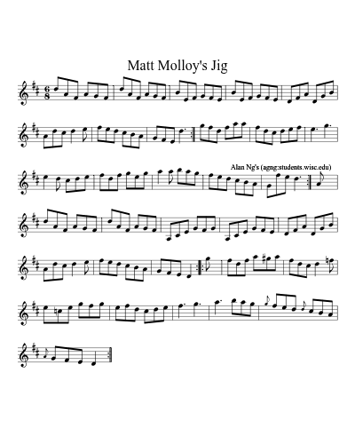 Matt Molloy's Jig (Version 4)