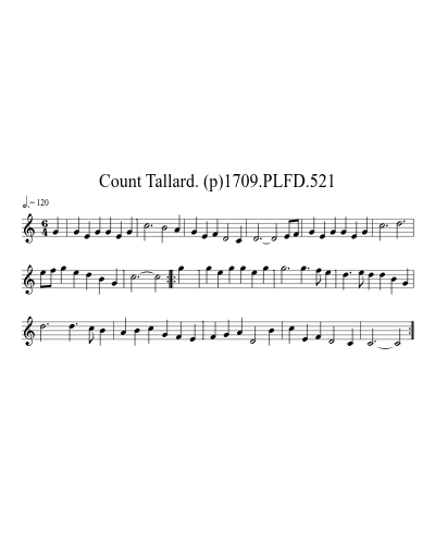 Count Tallard. (p)1709.PLFD.521