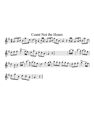 Count Not the Hours (Version 3)