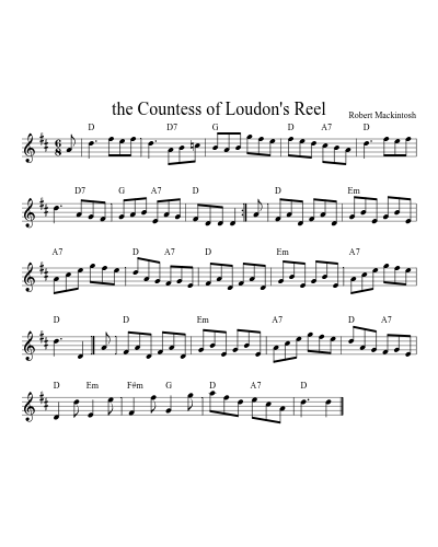the Countess of Loudon's Reel