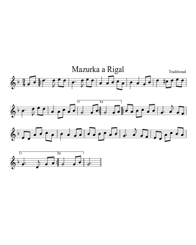 Mazurka a Rigal