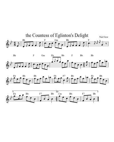 the Countess of Eglinton's Delight