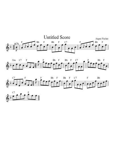 Cousin Jim1 sheet music preview